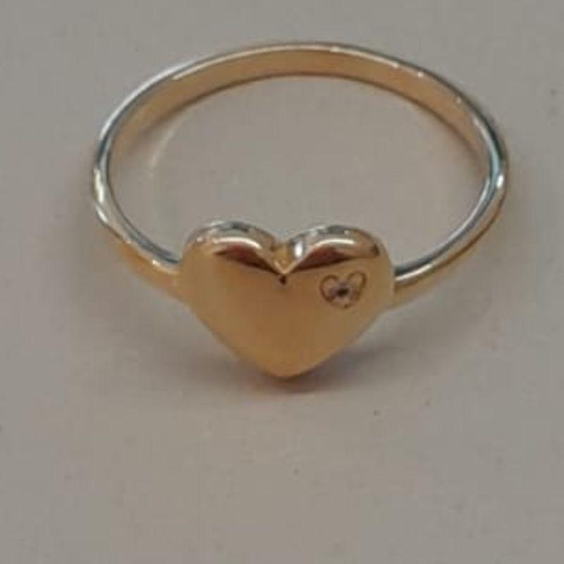 ANEL FO CORA LISO 1 PEDRA ZIRC CRAVEJ 9MM