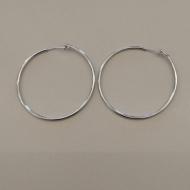 ARGOLA AÇO FINA 3,5CM 1,2MM FECHO PASSANTE