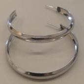 ARGOLA AÇO LISA 4CM  5MM