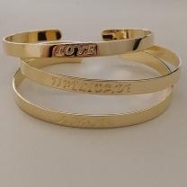 BRACELETE FO AMOR LOVE FIDELIDADE 5MM