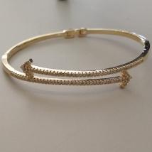 BRACELETE FO FLECHA ZIRC FECHO GANCHO