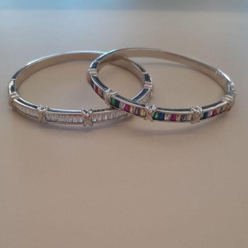 BRACELETE RB ZIRC BAGUETE  DETALHE  X