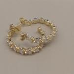 BRINCO FO ARG CORA ZIRC CRISTAL 28MM BASE CORA CRAVEJ