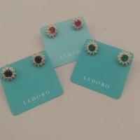 BRINCO FO FLOR ZIRC CRAVEJ RDD 8MM AZUL VERDE VERMELHO