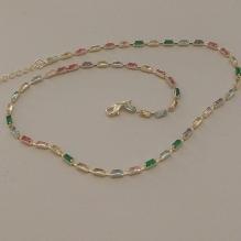 CHOKER FO BAGUETE COLORIDA 1.9MM 30CM+ALONG