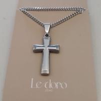 COLAR AÇO CRUZ TUBO LISA TRABALHADA 16MM CORR GRUME 60CM