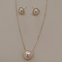 CONJ FO PEROLA CORA DETALHE BOLINHA CORR VENEZ