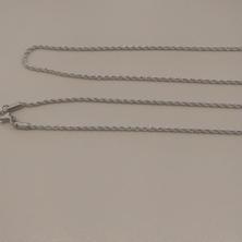 CORRENTE AÇO CORDÃO BAIANO FINO 1,8MM 70CM