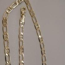 CORRENTE FO GRUME COM TRAVA ACHATADA 5MM 60CM