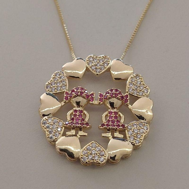 MANDALA FO 2 MENINAS 6 CORA CRAVEJ 6 CORA LISO 32MM