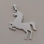 PINGENTE AÇO CAVALO LISO CHAPA 30MM