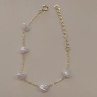 PL FO  5 PEROLAS IRREGULAR TRIANGULAR CORR CARTIER 16CM + ALONG