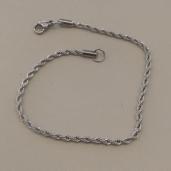 PULSEIRA AÇO CORDÃO BAIANO 2,2MM 20CM