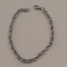 PULSEIRA AÇO  ELOS DUPLO 5MM 20CM