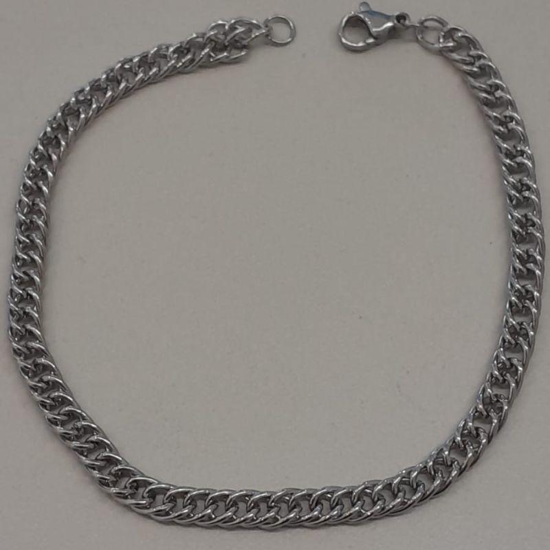 PULSEIRA ACO GRUME DUPLA 4MM 21CM