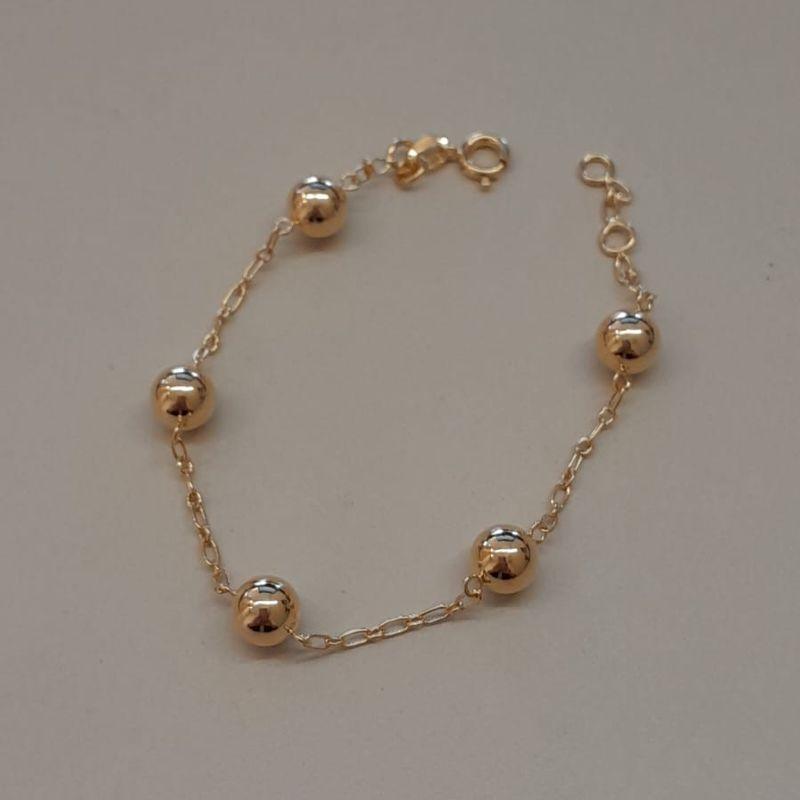 PULSEIRA FO 5 BOLA LISA 7MM CORR 1X1  CARTIER 17CM