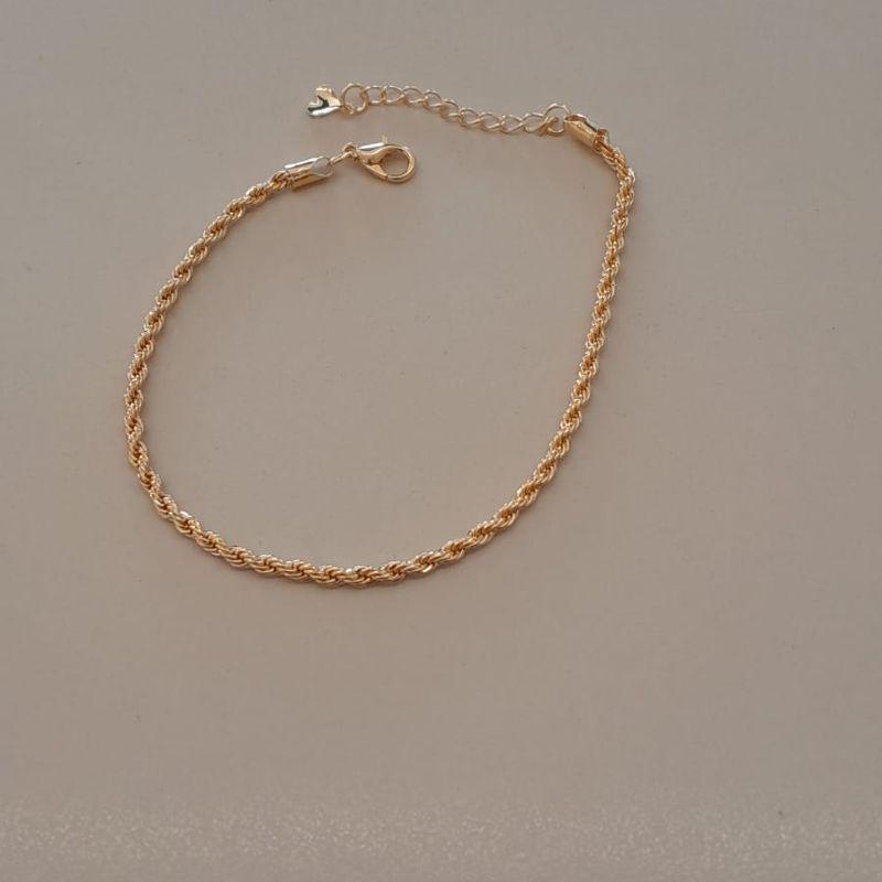 PULSEIRA FO CORDAO BAINO 2MM 18CM + ALONG