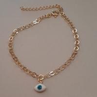 PULSEIRA FO ELOS OLHO GREGO PEND 18CM+ALONG