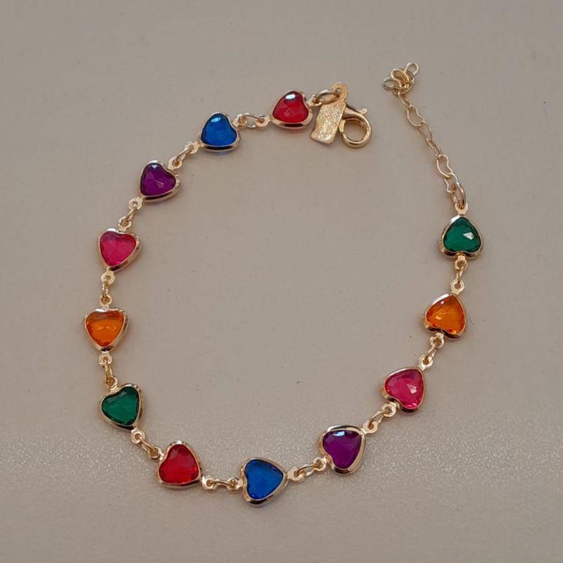 PULSEIRA FO INF CORA COLORIDO 15CM + ALONG