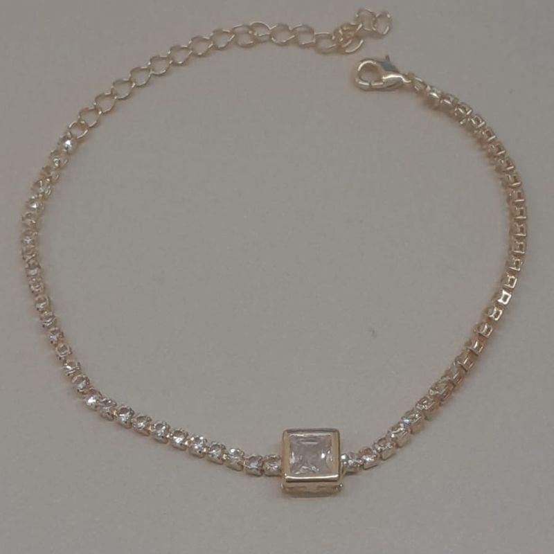 PULSEIRA FO RIVIERA ZIRC QDD 7MM 15CM + ALONG