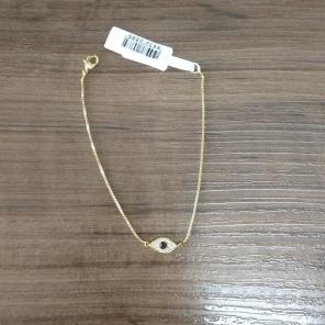 PULSEIRA OLHO GREGO  CRAVEJADA