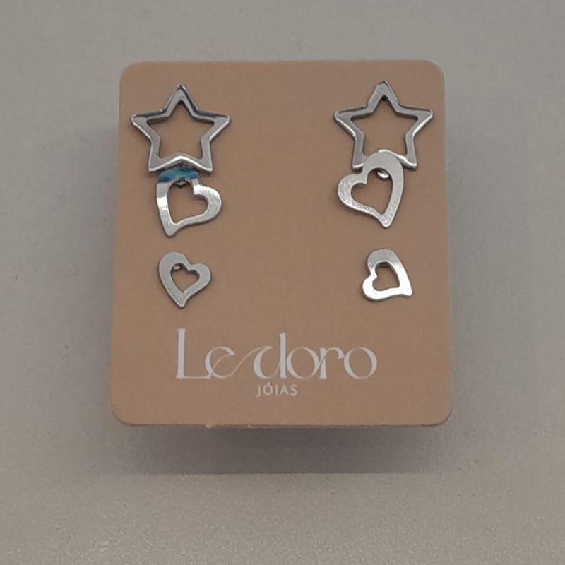 TRIO ACO  ESTRELA VAZ 8MM CORA VAZ 6MM CORA 4MM