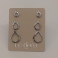 TRIO AÇO GOTA LISA VAZ 4MM 6MM 8MM