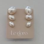 TRIO FO PEROLA OVAL ACHATADA 7MM 6MM 4MM